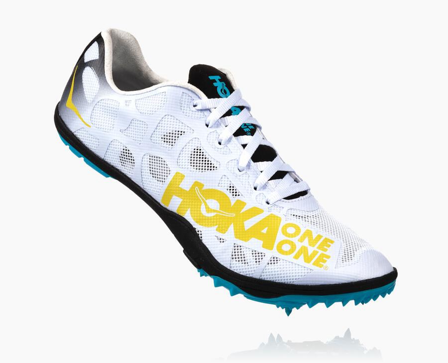 Hoka One One Mens Spikes - Rocket X - White - DVRE01739